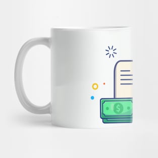 Scholarship, Money And Certificate Cartoon Mug